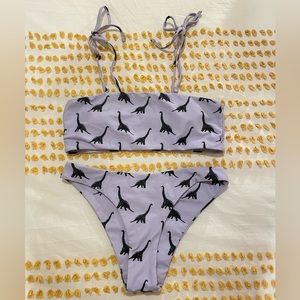 SHEIN Two Piece Bikini Dinosaur Print